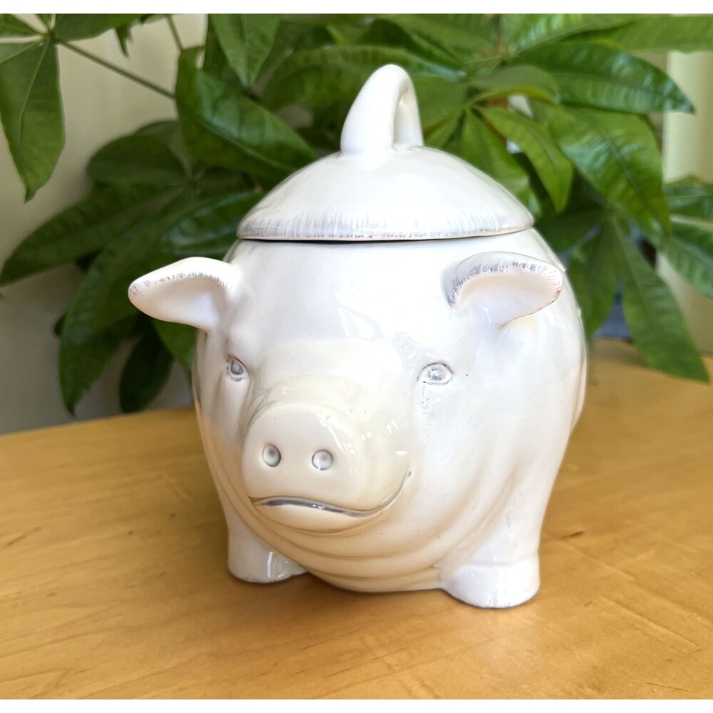 Burton Lidded Pig Tureen Ceramic Covered Bowl Dish